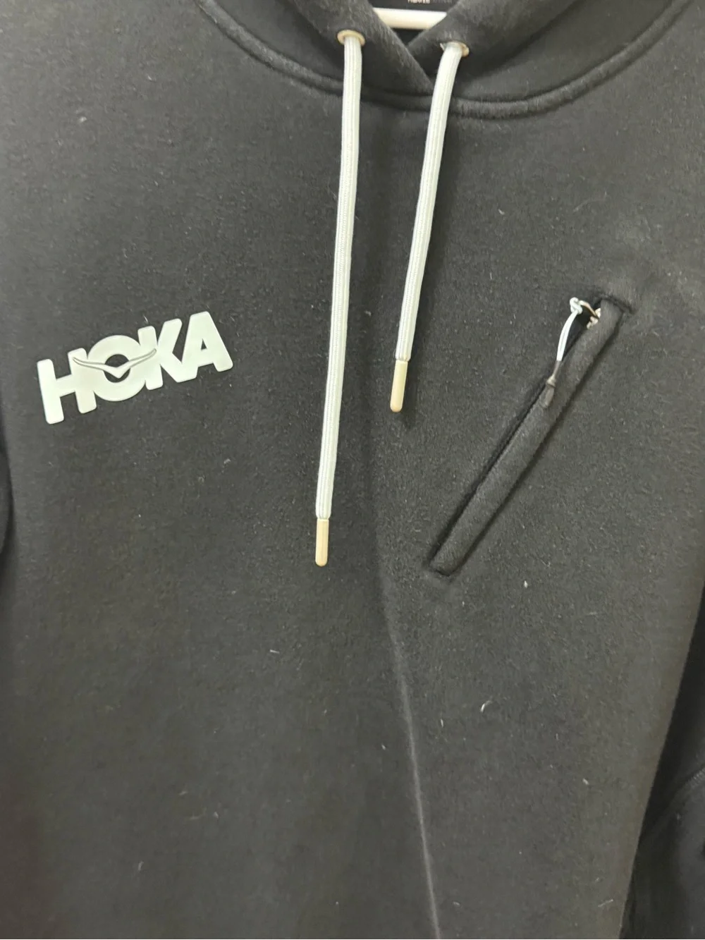 HOKA Men's Black Hooded Pullover Sweatshirt